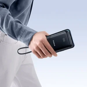 پاوربانک بیسوس مدل Lipow PPJP312 با کابل تایپ سی و لایتنینگ ظرفیت 20000 توان 22.5 وات