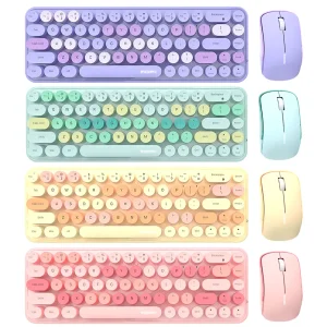 کیبورد و ماوس بی سیم مافی مدل I Bean Colorful