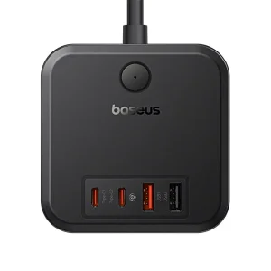 شارژر رومیزی بیسوس Power Combo Cube PowerStrip BPS30-3E توان 30 وات