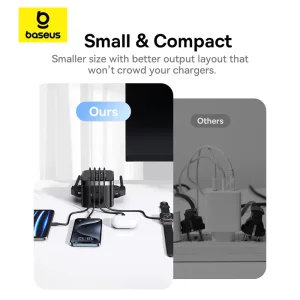 شارژر رومیزی بیسوس Power Combo Cube PowerStrip BPS30-3E توان 30 وات