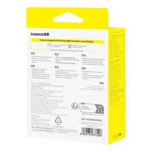 شارژر فندکی بیسوس مدل Tiny Star VCHXX-UC توان 30 وات