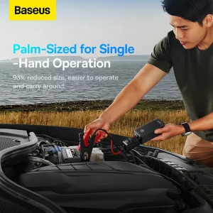 جامپ استارتر و پاوربانک بیسوس BS-CH006 با ظرفیت 6000 میلی آمپر