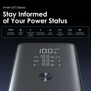 پاوربانک اورایمو مدل OPB-727SQ ظرفیت 27600 میلی آمپر توان 130 وات