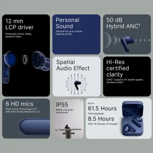 هندزفری بلوتوثی ناتینگ مدل CMF Buds 2 Plus