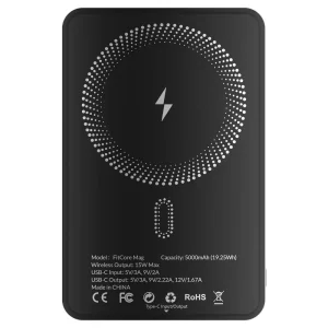 پاوربانک گلوریمی مدل FitCore Mag ظرفیت 5000 میلی آمپر توان 20 وات