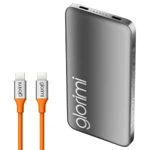 پاوربانک گلوریمی مدل FitCore ظرفیت 10000 میلی آمپر توان 20 وات