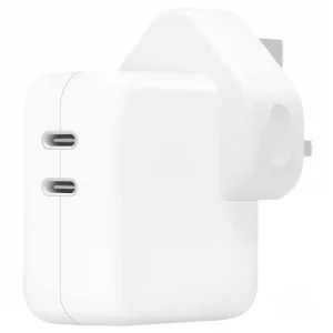 شارژر دیواری 35 وات اپل مدل Dual USB-C Port سه پین اورجینال