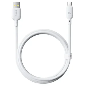 کابل شارژ USB به Type-C بیسوس مدل Silky P10377703113-01 طول 2 متر توان 100 وات