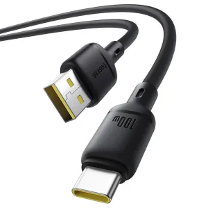 کابل شارژ USB به Type-C بیسوس مدل Silky P10377703113-01 طول 2 متر توان 100 وات