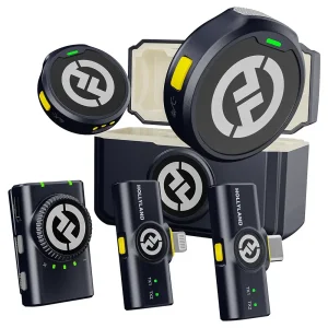 میکروفون یقه‌ای بی سیم هالی لند مدل LARK M2 Combo