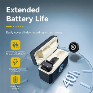 میکروفون یقه‌ای بی سیم هالی لند مدل LARK M2 Combo