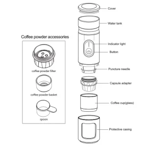 اسپرسوساز شیائومی شارژی مسافرتی CF-2401