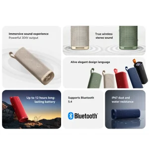 اسپیکر بلوتوثی قابل حمل شیائومی مدل MDZ-38-DB توان 30 وات