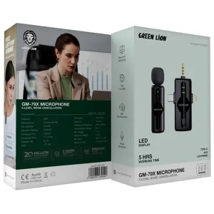 میکروفون یقه ای بی سیم گرین لاین مدل GM-79X