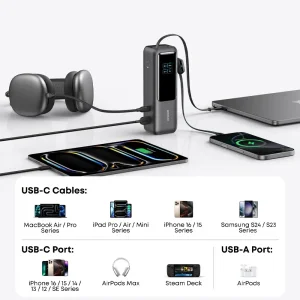 پاوربانک انکر  مدل A1695 ظرفیت 25000 میلی آمپر توان 165 وات