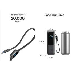 پاوربانک انکر  مدل A1695 ظرفیت 25000 میلی آمپر توان 165 وات