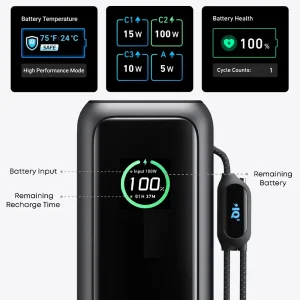 پاوربانک انکر  مدل A1695 ظرفیت 25000 میلی آمپر توان 165 وات