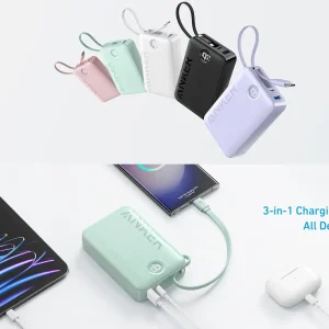 پاوربانک انکر مدل A1647 ظرفیت 20000 میلی آمپر توان 22.5 وات