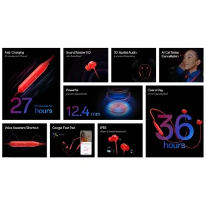 هدفون بلوتوث دورگردنی وان پلاس مدل Bullets Wireless Z3