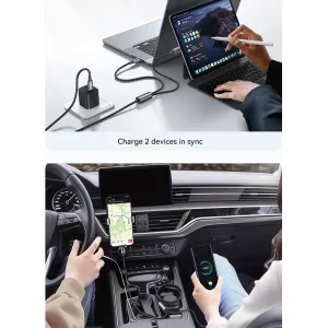 کابل شارژ دو سر یوسمز مدل SJ740 توان 72 وات طول 1.2 متر