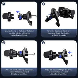 پایه نگهدارنده موبایل داخل خودرو یوسامز ZJ077