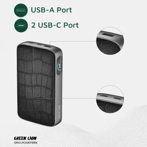 پاوربانک گرین لاین مدل Valmont ظرفیت 20000 میلی آمپر توان 100 وات