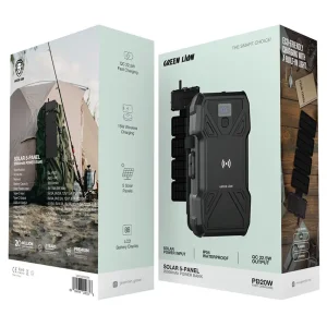 پاوربانک خورشیدی Solar 5-Panel گرین لاین ظرفیت 20000 میلی آمپر ساعت توان 20 وات