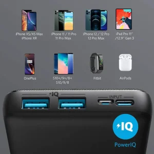 پاوربانک انکر 325 مدل A1268 ظرفیت 20000 میلی آمپر توان 15 وات