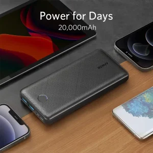 پاوربانک انکر 325 مدل A1268 ظرفیت 20000 میلی آمپر توان 15 وات