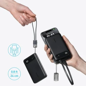 پاوربانک انکر مدل A1257 ظرفیت 10000 میلی آمپر توان 22.5 وات