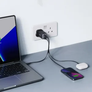 شارژر دیواری انکر PowerPort III مدل A2667 توان 65 وات سه پین