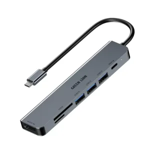 هاب تایپ سی 7 پورت گرین لاین مدل GHB-9