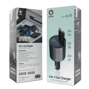 شارژر فندکی فست شارژ 50 وات گرین لاین Green Lion 4 in 1 Car Charger