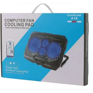 پایه نگهدارنده لپ تاپ کول کلد مدل A18  با 4 فن