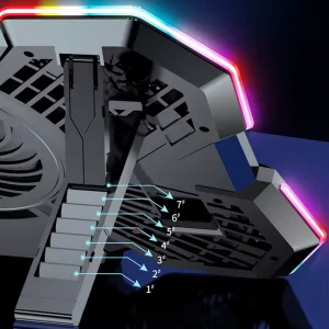 پایه نگهدارنده گیمینگ لپ تاپ کول کلد مدل F13-1  با 5 فن