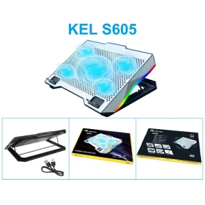 پایه نگهدارنده گیمینگ لپ تاپ کول کلد مدل S605 با 5 فن