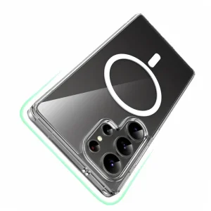قاب شفاف MagSafe Crystal Clear گرین لاین سامسونگ S25 Ultra