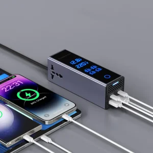 اینورتر فندکی ماشین پاورولوژی مدل PWCUQC044 توان 300 وات