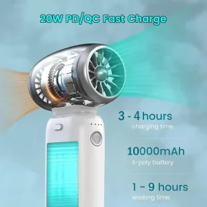 جت فن چندکاره و پاوربانک 10000 گرین لاین مدل GL-MF110