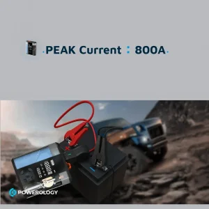 جامپ استارتر، کمپرسور باد و پاوربانک پاورولوژی PPBCHA47 با ظرفیت 8800 میلی آمپر