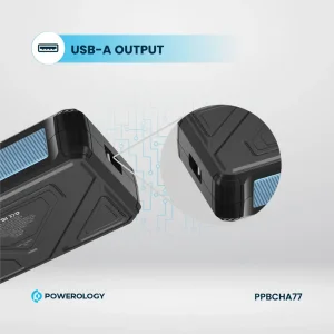 پاوربانک وایرلس شارژ سولار پاورولوژی مدل PPBCHA77 ظرفیت 27000 میلی آمپر ساعت توان 20 وات