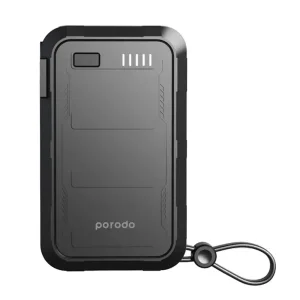 پاوربانک و شارژر دیواری پرودو مدل PDPBFCH051 ظرفیت 10000 توان 22.5 وات با کابل متصل