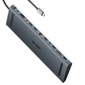 هاب تایپ سی 12 پورت گرین لاین مدل Green Lion GHB-8 GN12N1CHUBGY