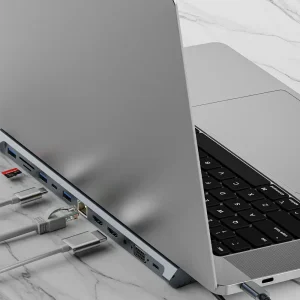 هاب تایپ سی 12 پورت گرین لاین مدل Green Lion GHB-8 GN12N1CHUBGY