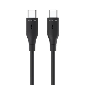 کابل شارژ USB-C به USB-C گرین لاین GNPVCUSCTCBK طول 1 متر توان 60 وات