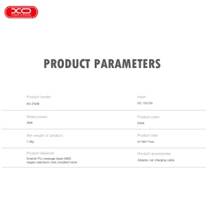 ماساژور شانه و گردن با کمپرس گرم ایکس او مدل FG09