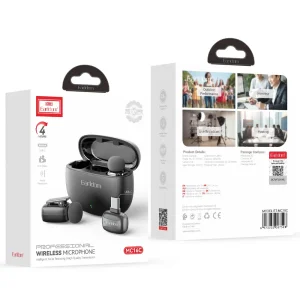 میکروفون یقه‌ای بی سیم ارلدام مدل MC16C دوکاربره تایپ سی