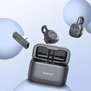 میکروفون یقه‌ای بی سیم ارلدام مدل MC18 دوکاربره تایپ سی و لایتنینگ