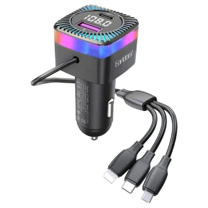 شارژر فندکی و اف ام پلیر بلوتوثی ارلدام مدل M98 توان 3.1 وات