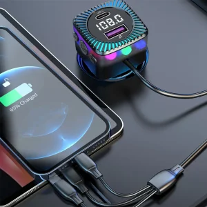 شارژر فندکی و اف ام پلیر بلوتوثی ارلدام مدل M98 توان 3.1 وات